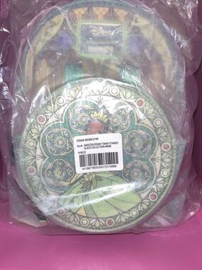 Disney Tiana Round Stained-Glass Mini Bag in Green and Gold